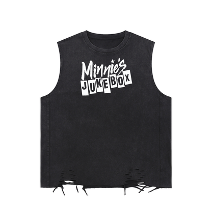 Minnie's Jukebox Raw-Hem Tank Top