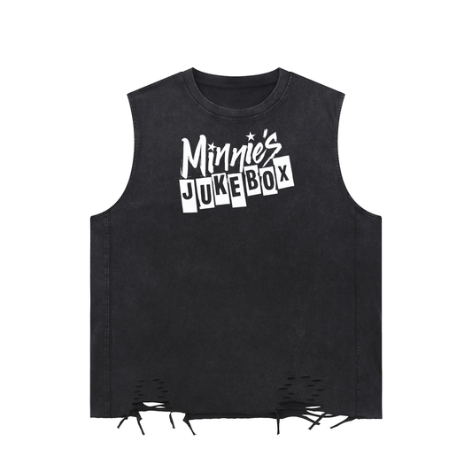 Minnie's Jukebox Raw-Hem Tank Top